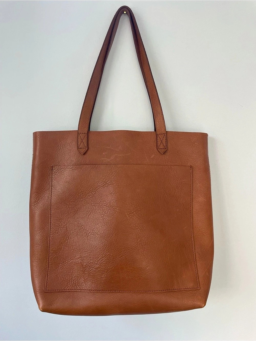 Madewell The Transport Tote Leather Tote in Brown